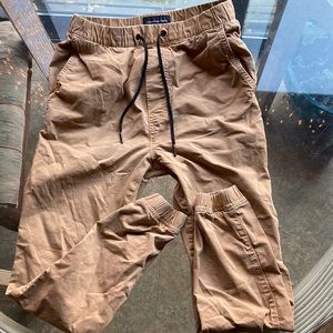 American Eagle size XS Mens/ youth XL PANTS TAN COLOR